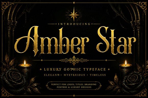 Amber Star: A Serif Font Blending Vintage Charm with Modern Class