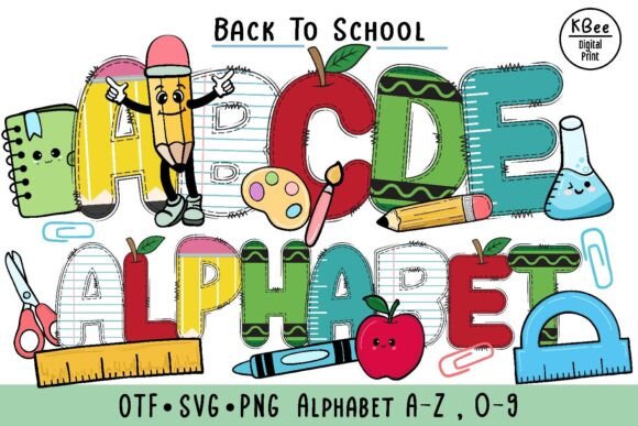 Back to School Doodle: A Creative Font for Projects