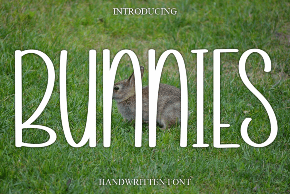 Bunnies: A Sweet Handwritten Font for Elegant Projects