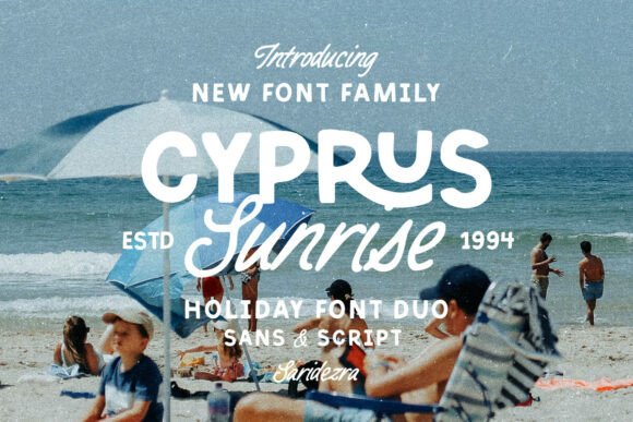 Cyprus Sunrise Duo: A Handcrafted Font Pair for Authentic Brands