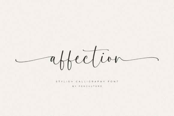 Discovering the Effortless Style of the Affection Typeface