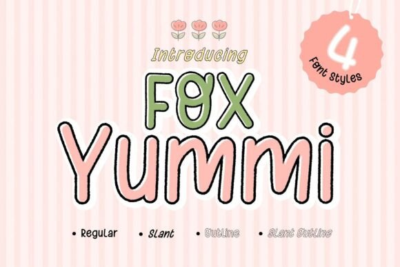 Fox Yummi: A Playful Handwritten Font for Sweet Designs