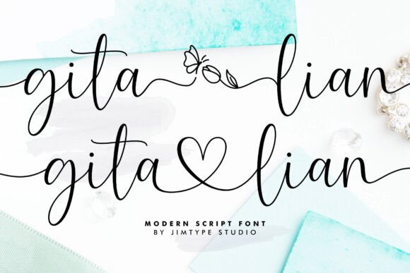 Gita Lian: A Typeface for Love and Elegance