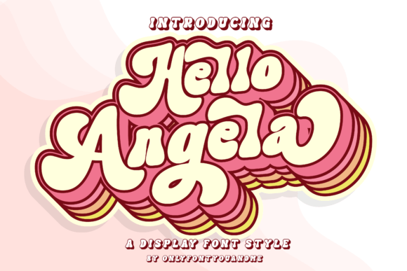 Hello Angela: A Creative Display Font for Bold Branding
