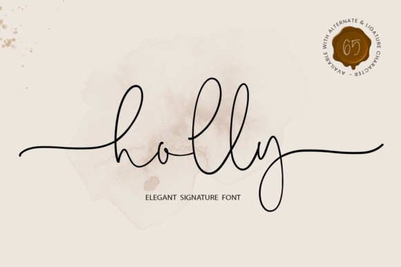 Holly: A Script Font for Festive and Elegant Designs
