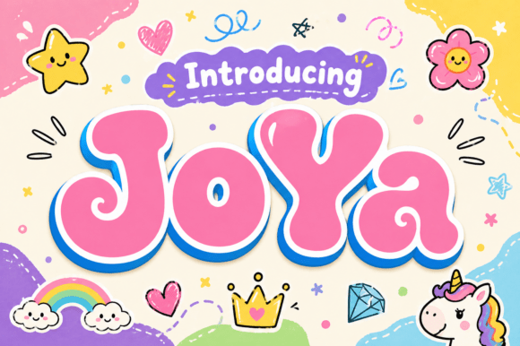 Joya: The Retro-Futuristic Display Font with Liquid Charm