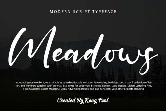 Meadows: A Modern Handwritten Font for Creative Projects
