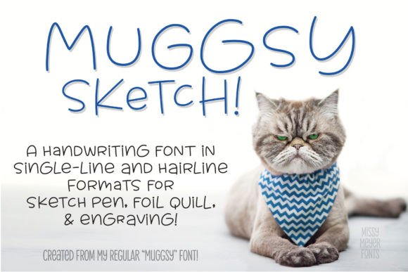 Muggsy Sketch: A Quirky Handwriting Font for Modern Makers