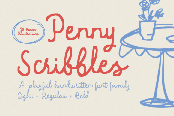 Penny Scribbles: A Handwritten Font for Modern Designs