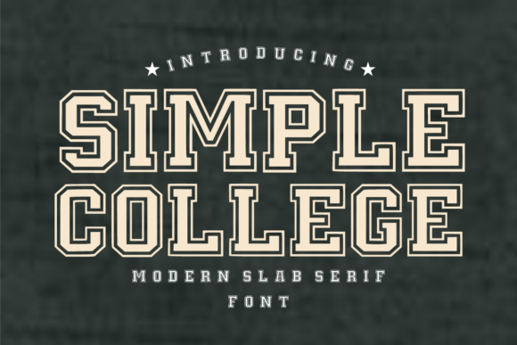 Simple College: A Modern Slab Serif for Bold Branding