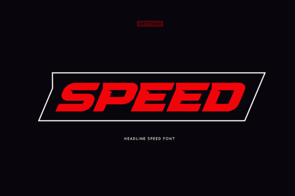 Speed: A Bold Display Font for Dynamic Headlines