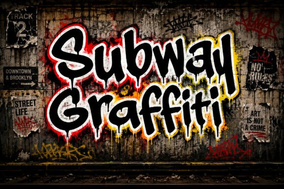 Subway Graffiti: Your Go-To for Raw, Urban Typography