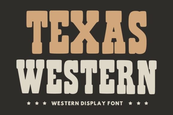 Texas Western: A Bold Typeface for Authentic Design