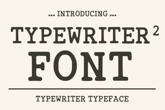 Typewriter 2: Vintage Charm for Modern Design