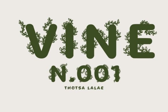 Vine N.001: A Botanical Typeface for Organic Branding
