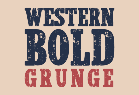 Western Bold Grunge: A Vintage Font with Modern Edge