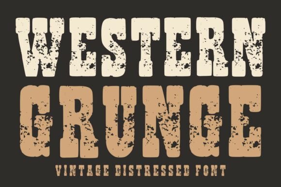Western Grunge: A Bold Typeface for Authentic Design